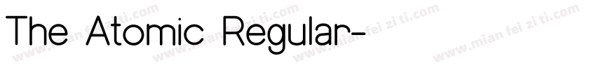 The Atomic Regular字体转换